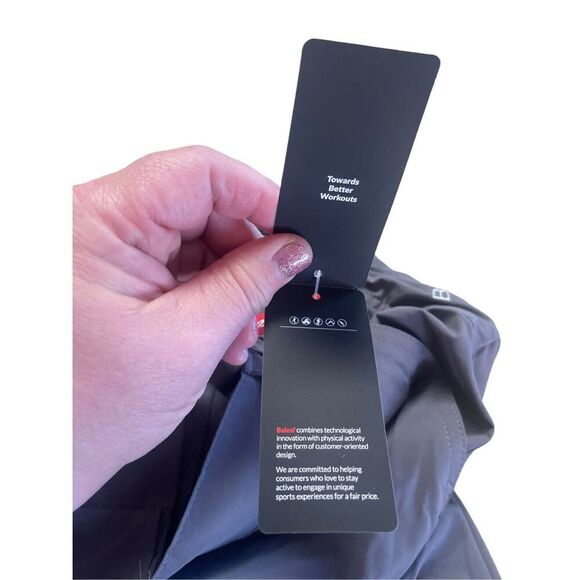 New Baleaf Mens Gray Zippered Activewear Running Sports Shorts XL - Picture 4 of 9